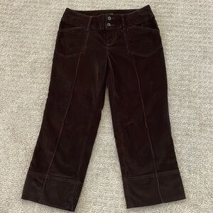 a.n.a Brown Corduroy Cropped Pants